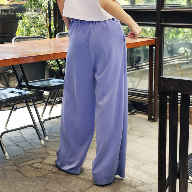 Women Purple Straight Fit Tailored Trousers