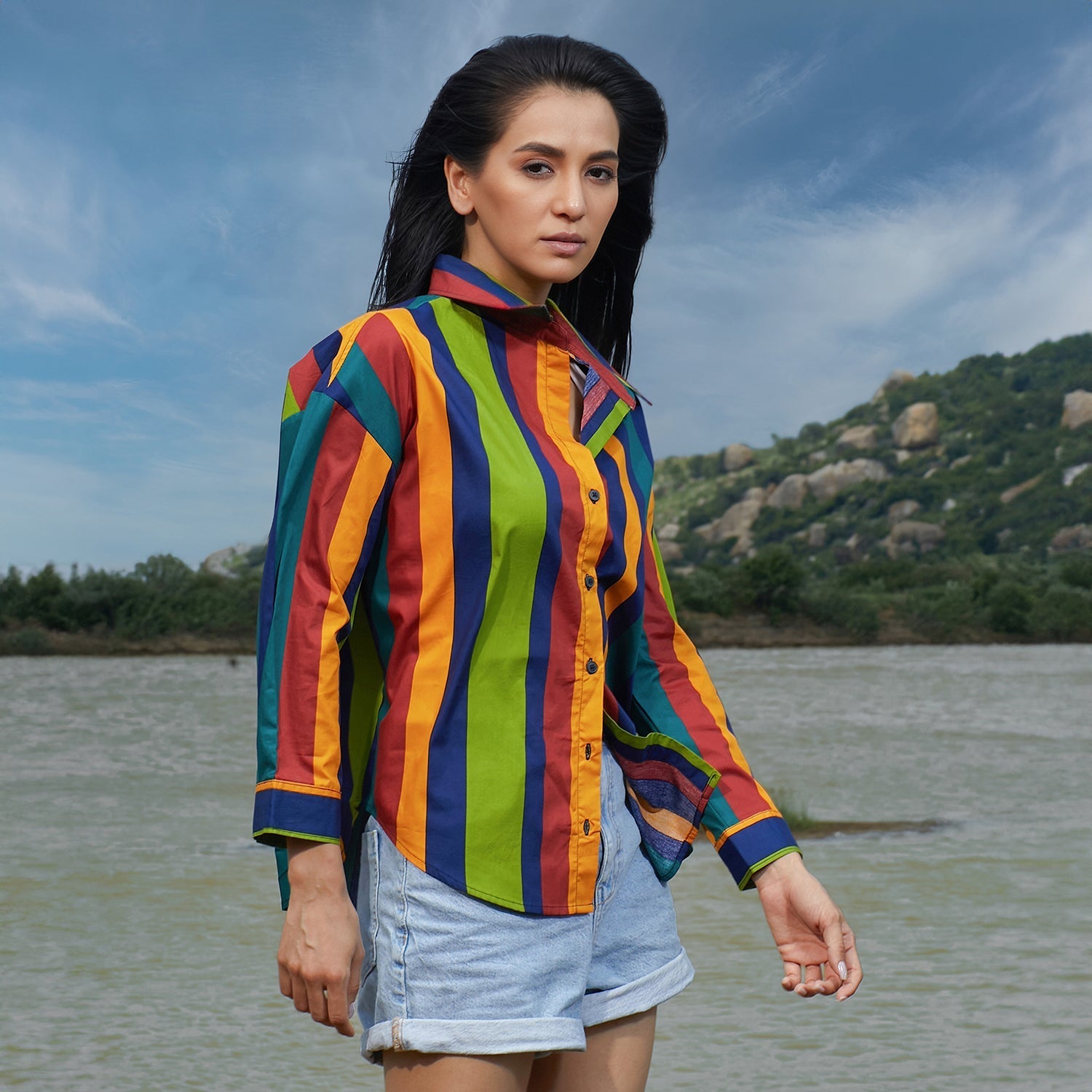 Women Multi Striped Shirt