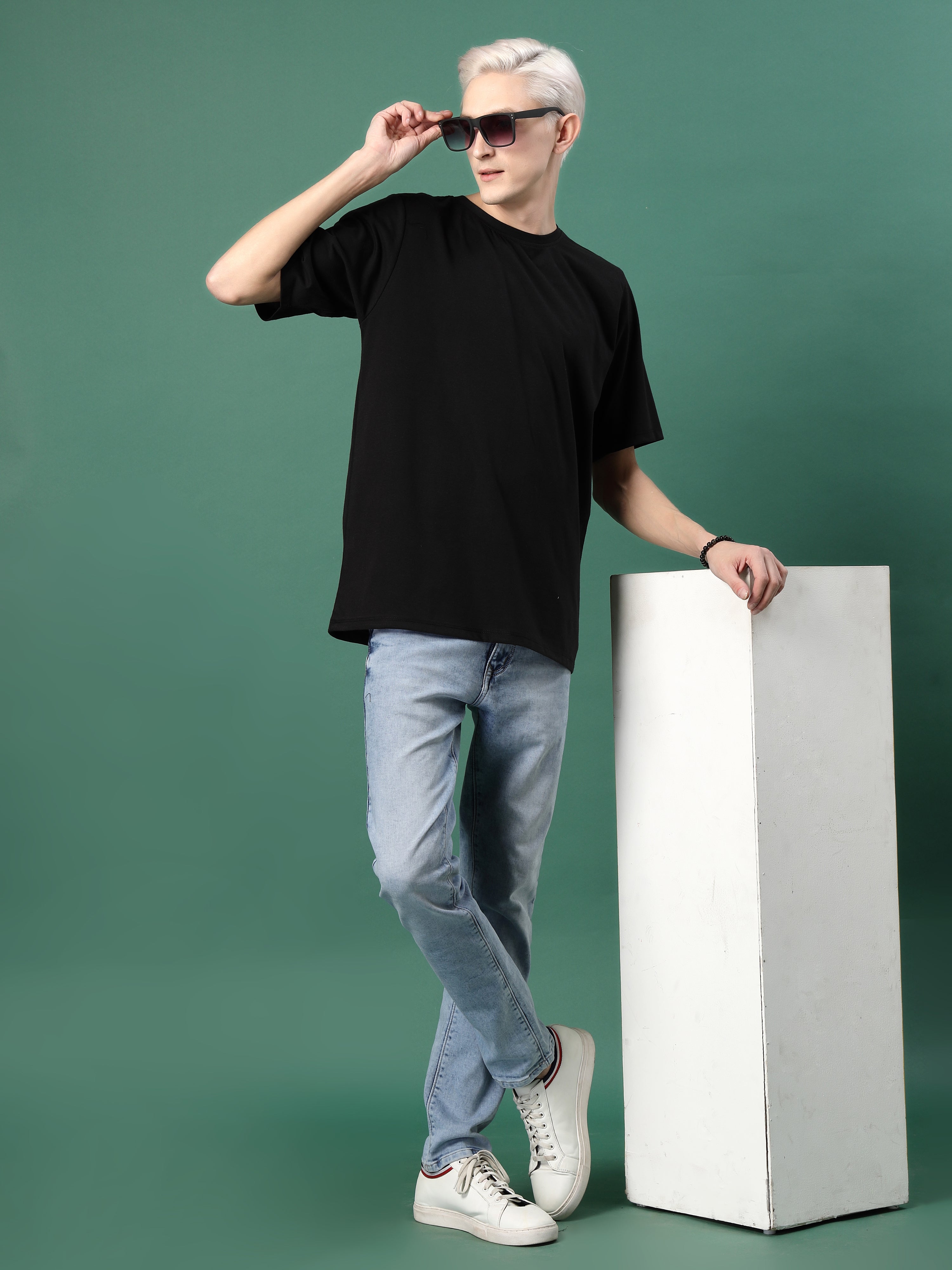 Men Casual Comfort Oversized Cotton Fabric Tshirt