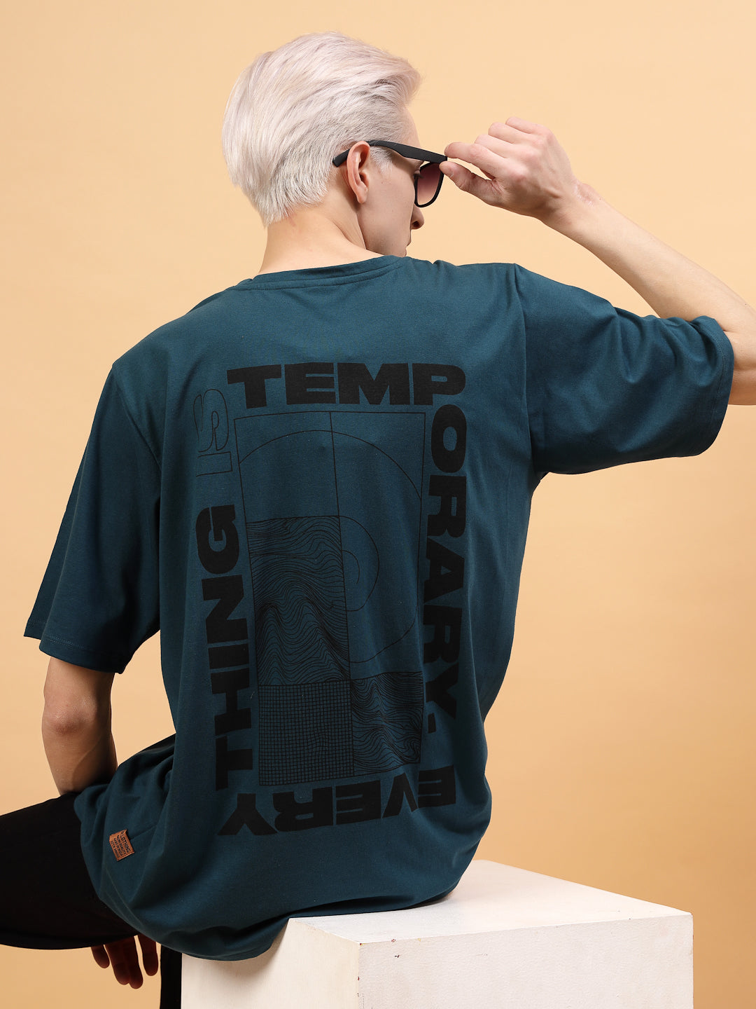 Men Casual Comfort Oversized Cotton Fabric Tshirt