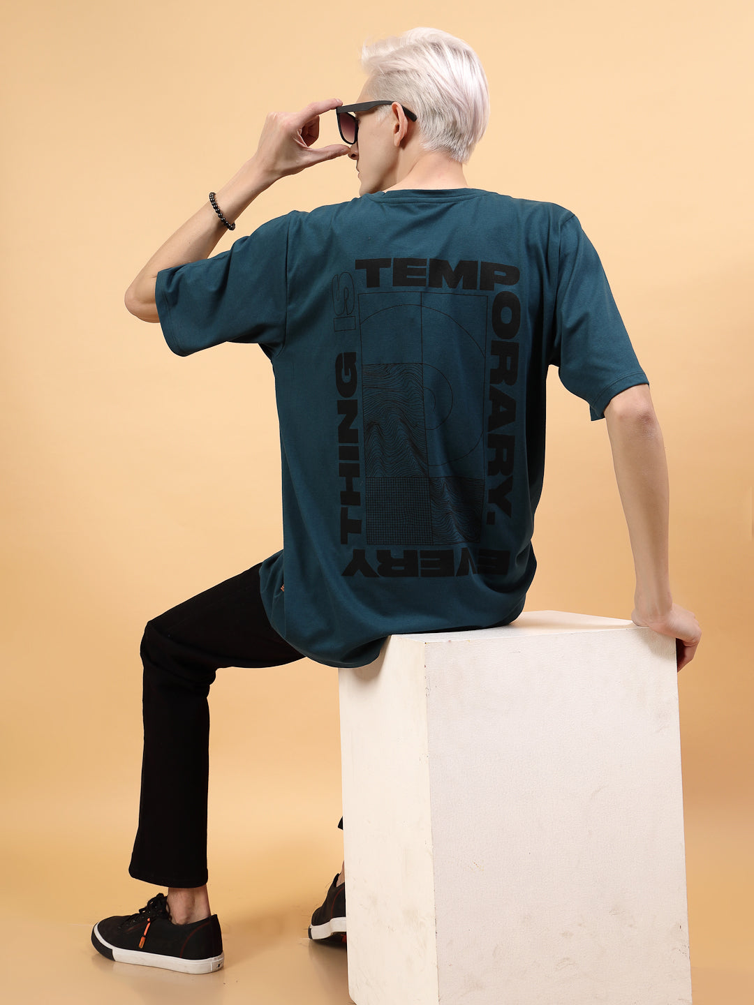 Men Casual Comfort Oversized Cotton Fabric Tshirt