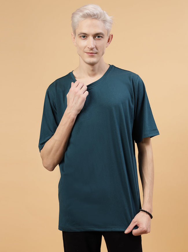 Men Casual Comfort Oversized Cotton Fabric Tshirt