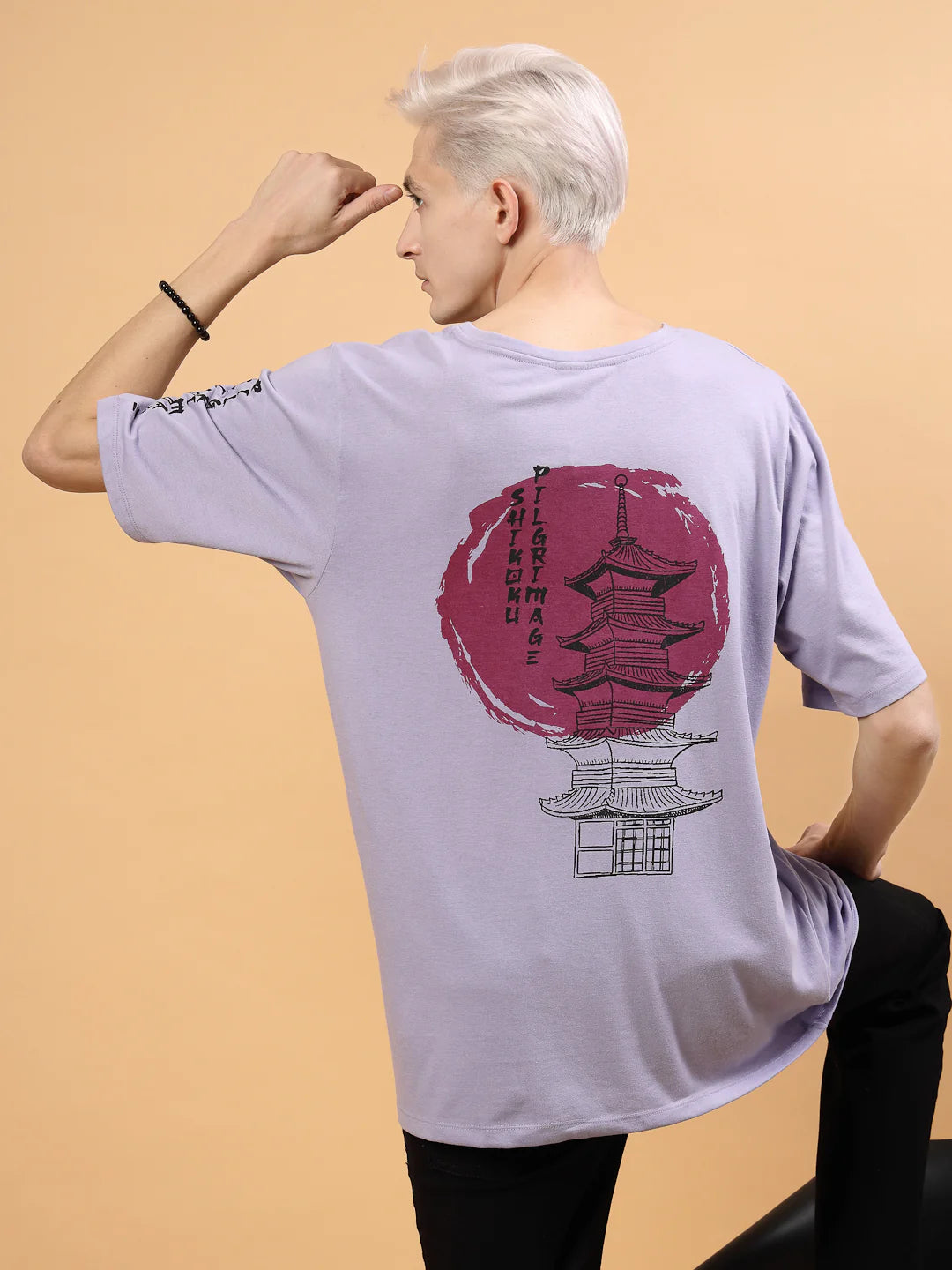Men Easy Style  Oversized Cotton Tee