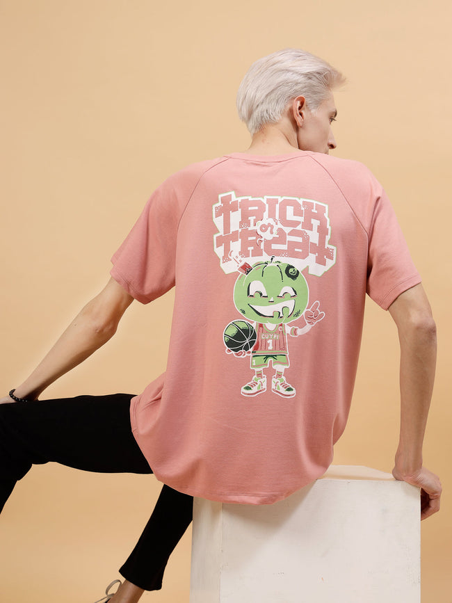 Men Bold Typography On Terry Raglan Sleeves Tees