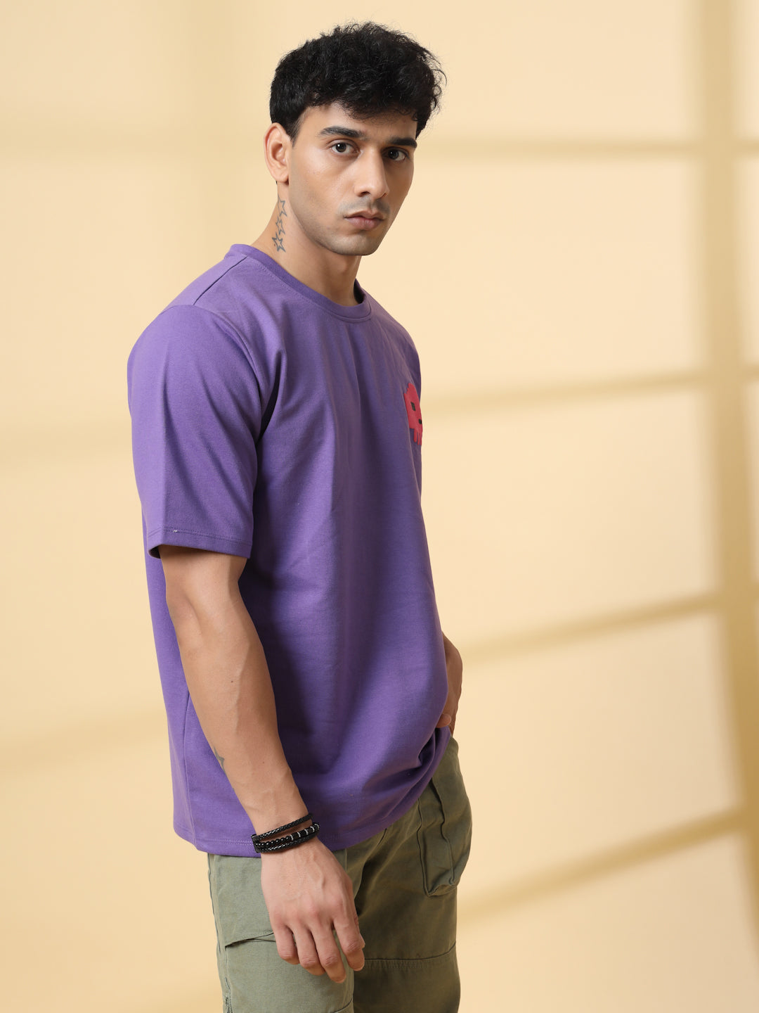 Men Game Over White Oversized Graphic Tshirt