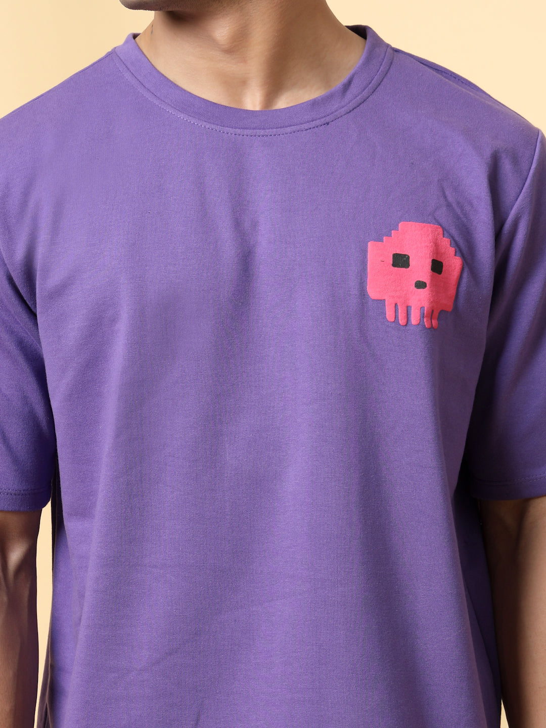 Men Game Over White Oversized Graphic Tshirt