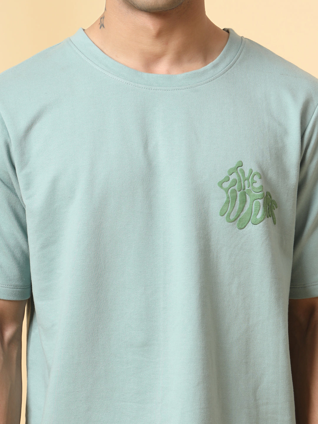 Men Jade Typography Oversized Tshirt