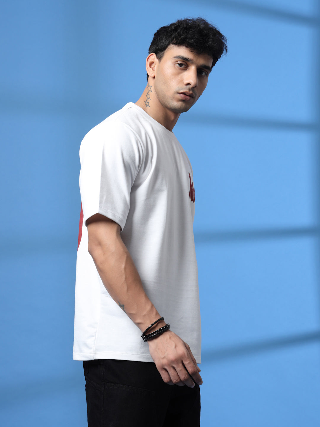 Men Jade Terry Oversized Printed Tshirt