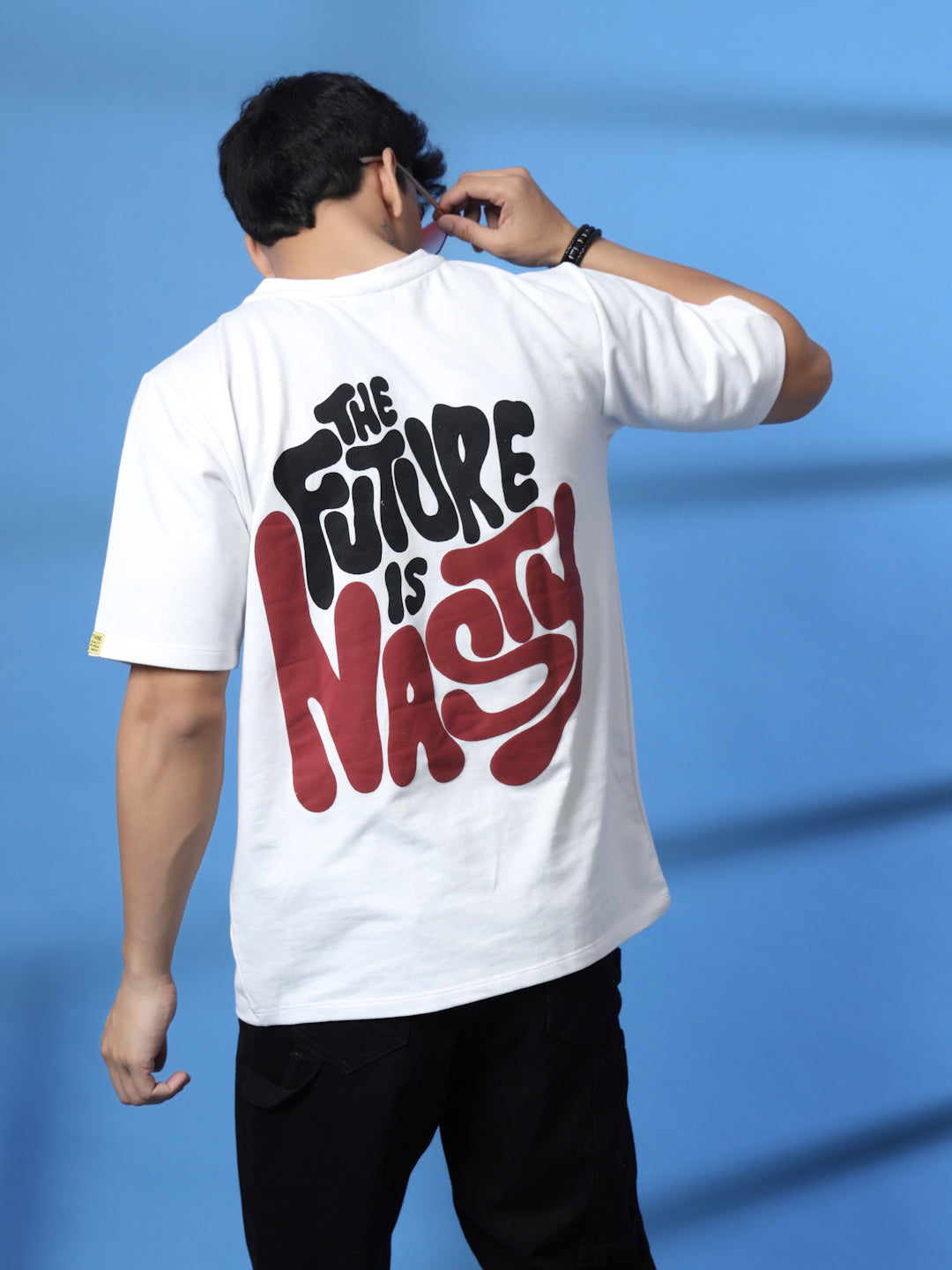 Men Jade Terry Oversized Printed Tshirt