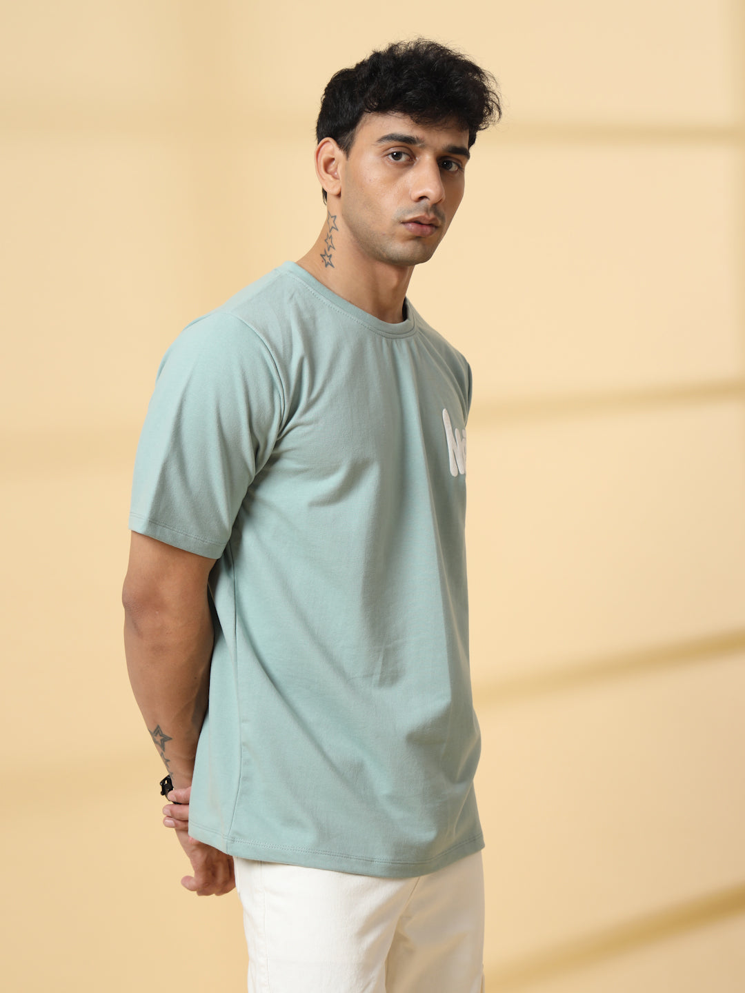 Men Jade Terry Oversized Printed Tshirt