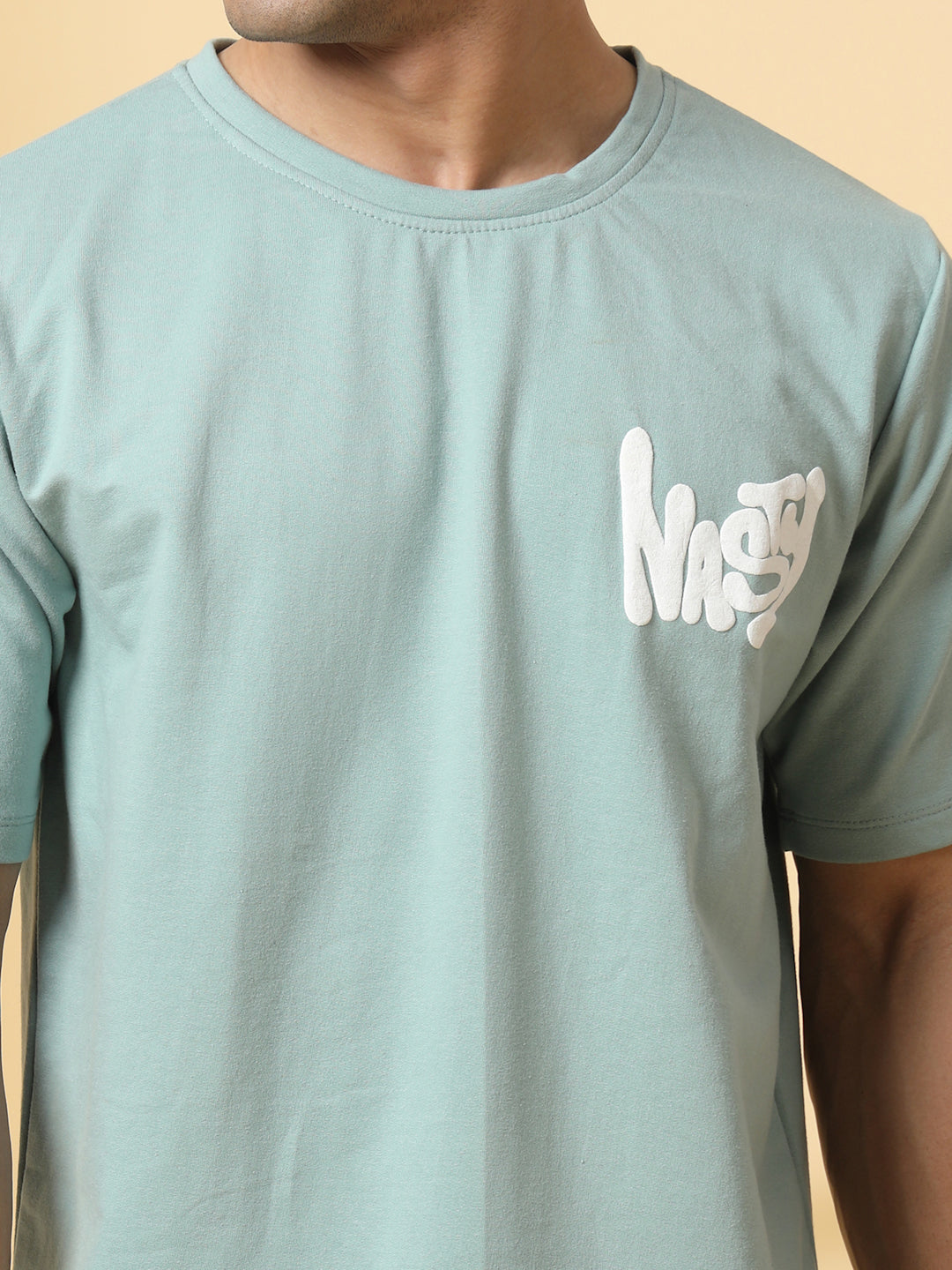 Men Jade Terry Oversized Printed Tshirt