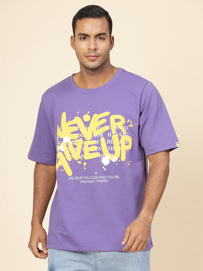 Men Printed Oversized T-Shirt