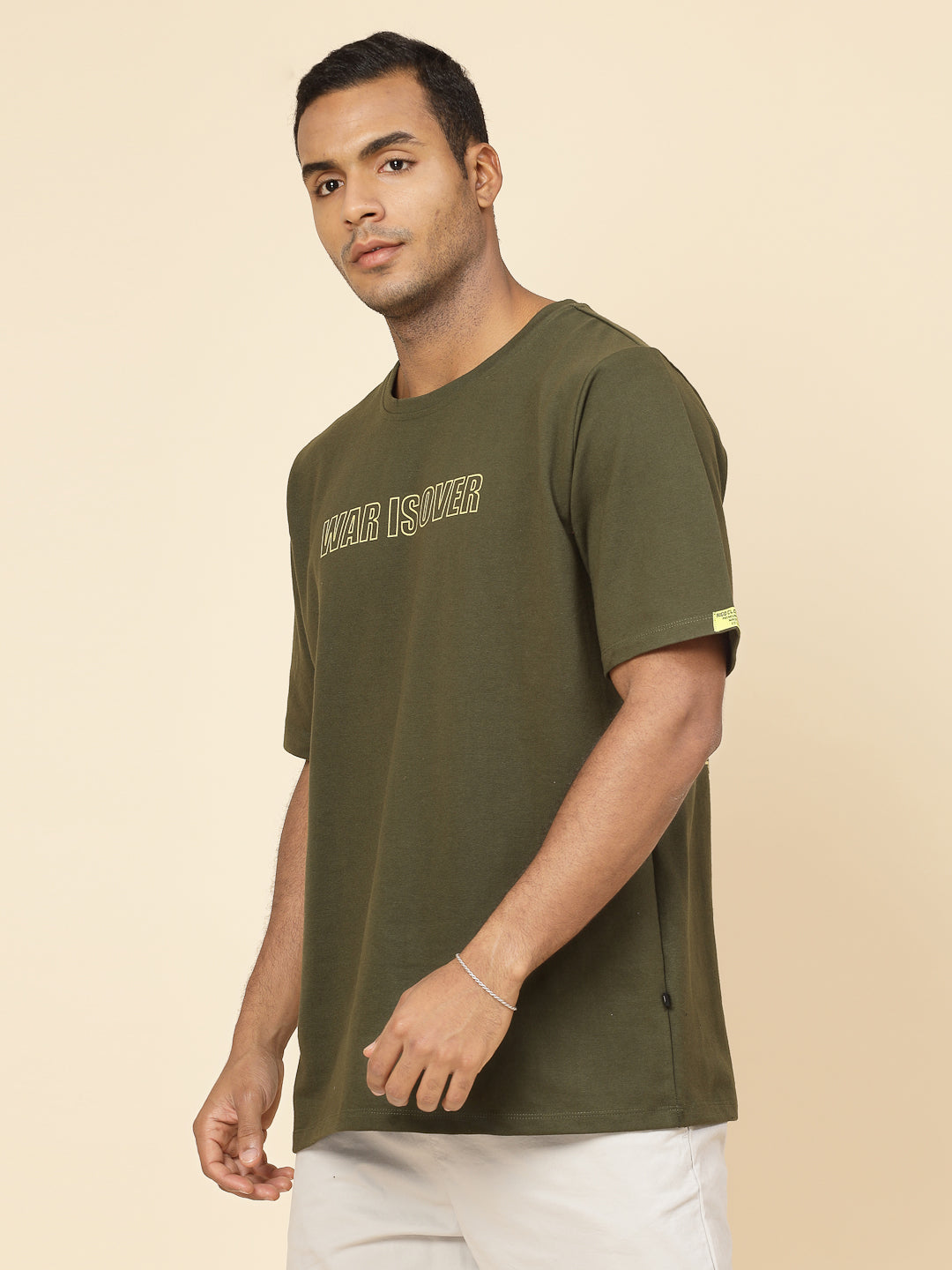 Men Oversized War's End Anime Print TShirt