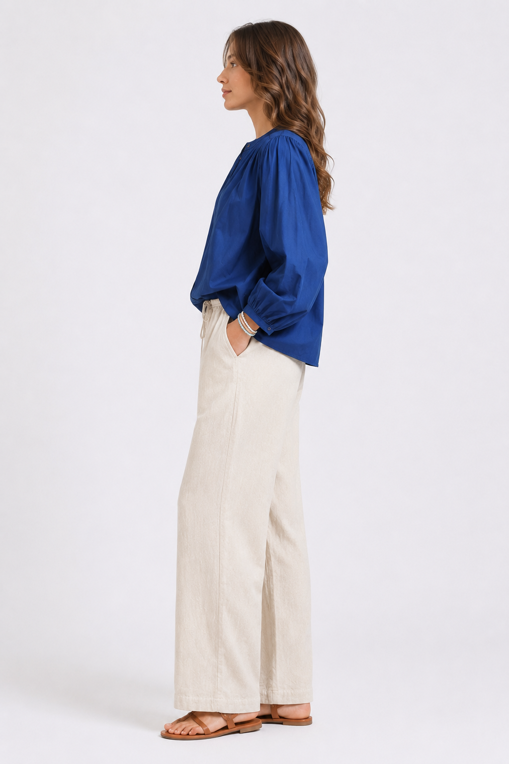 Women Fluid Silhouette Textured Shirt