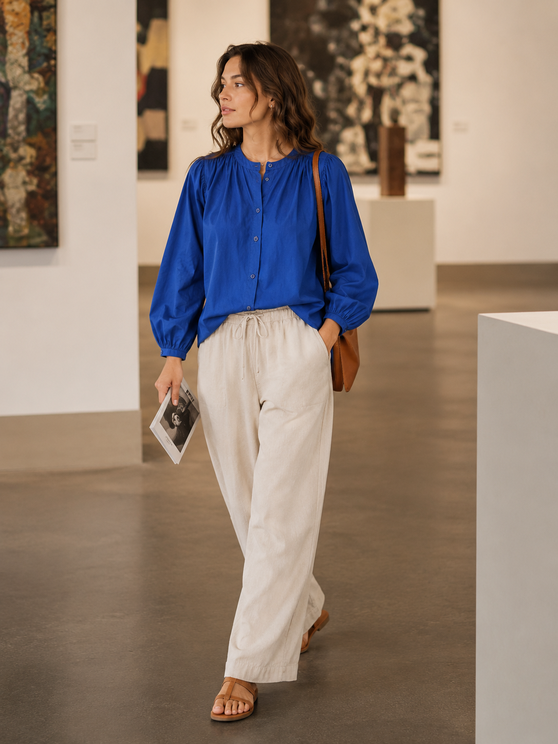 Women Fluid Silhouette Textured Shirt