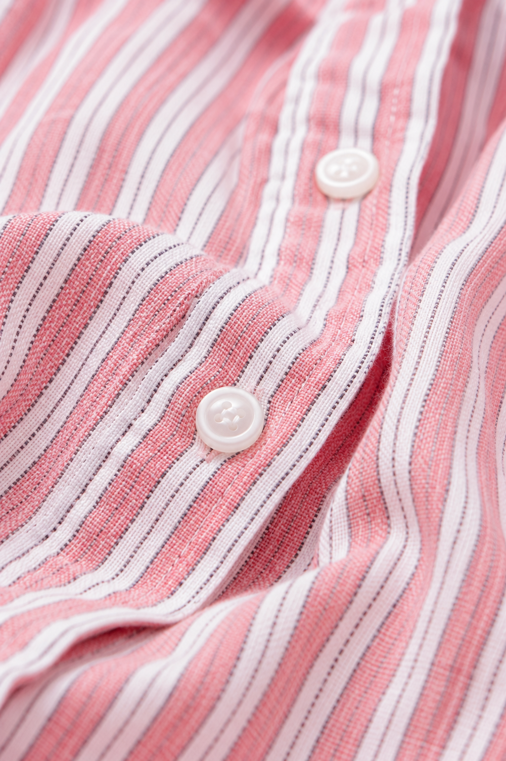 Women Pink Effortless Volume Stripe Shirt