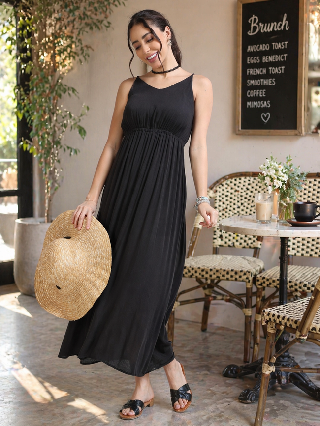 Women Black Maxi Dress