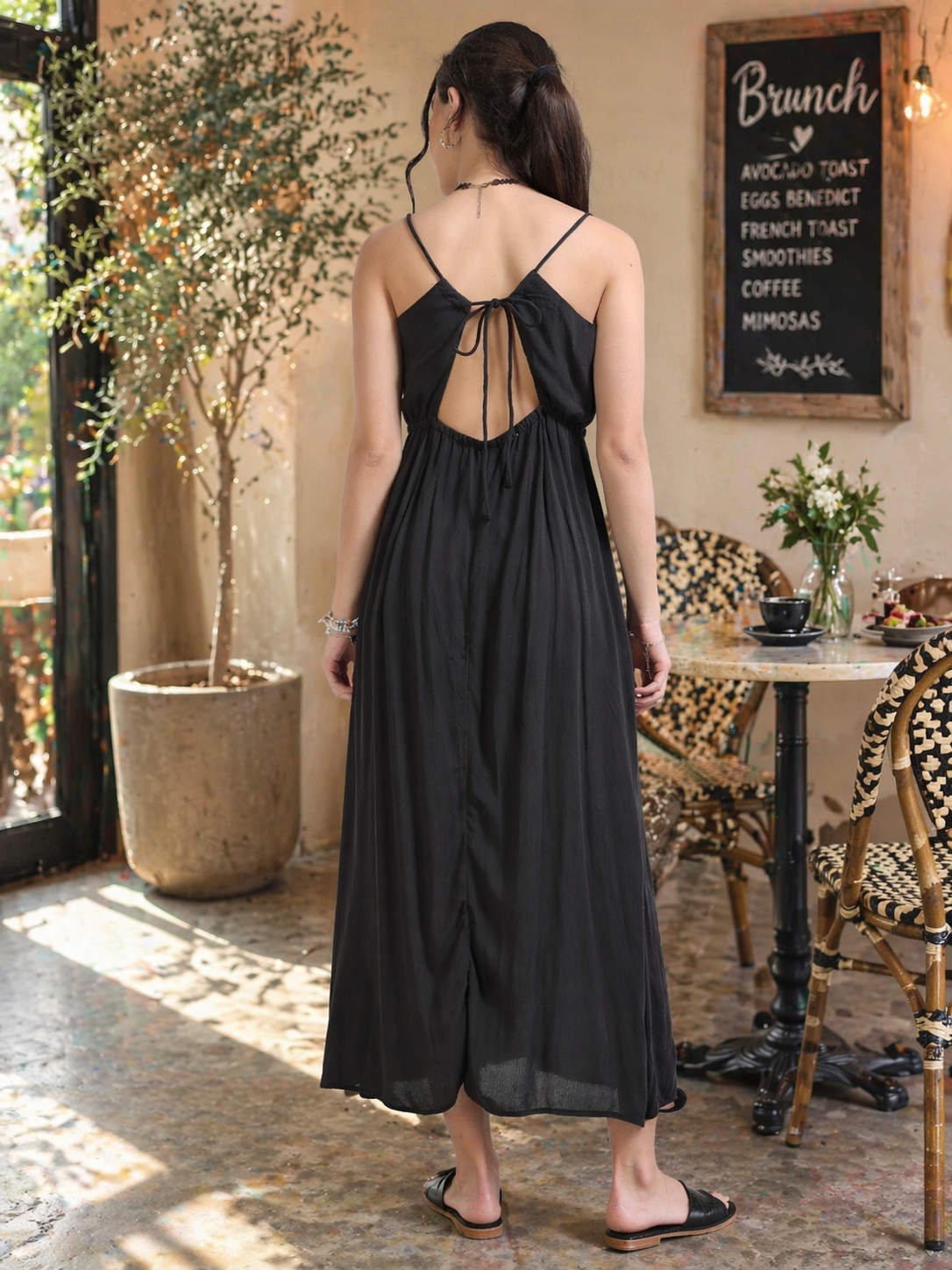 Women Black Maxi Dress
