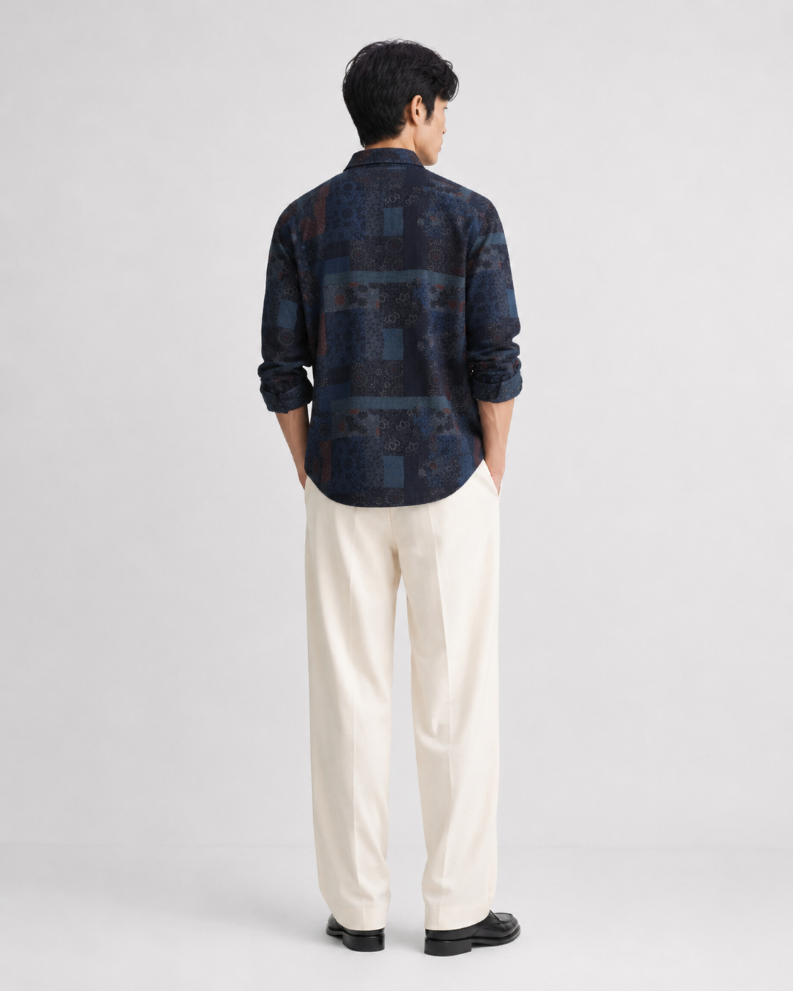 Men Green Multi Patch Print Shirt