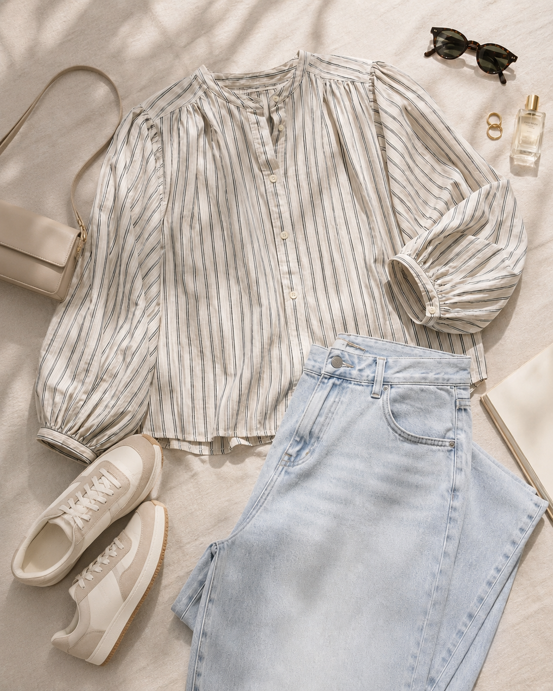 Women Effortless Volume Striped Top