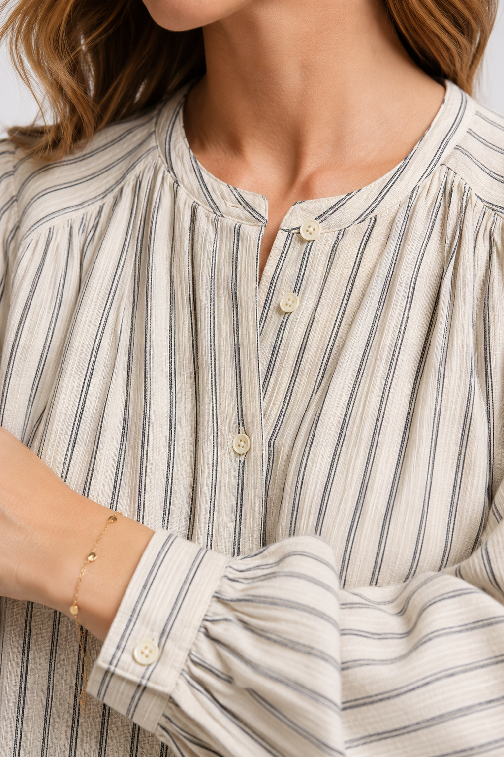 Women Effortless Volume Striped Top