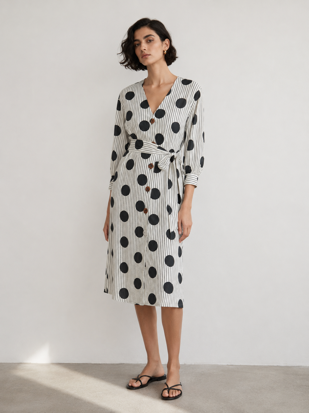 Women Retro Polka Dress