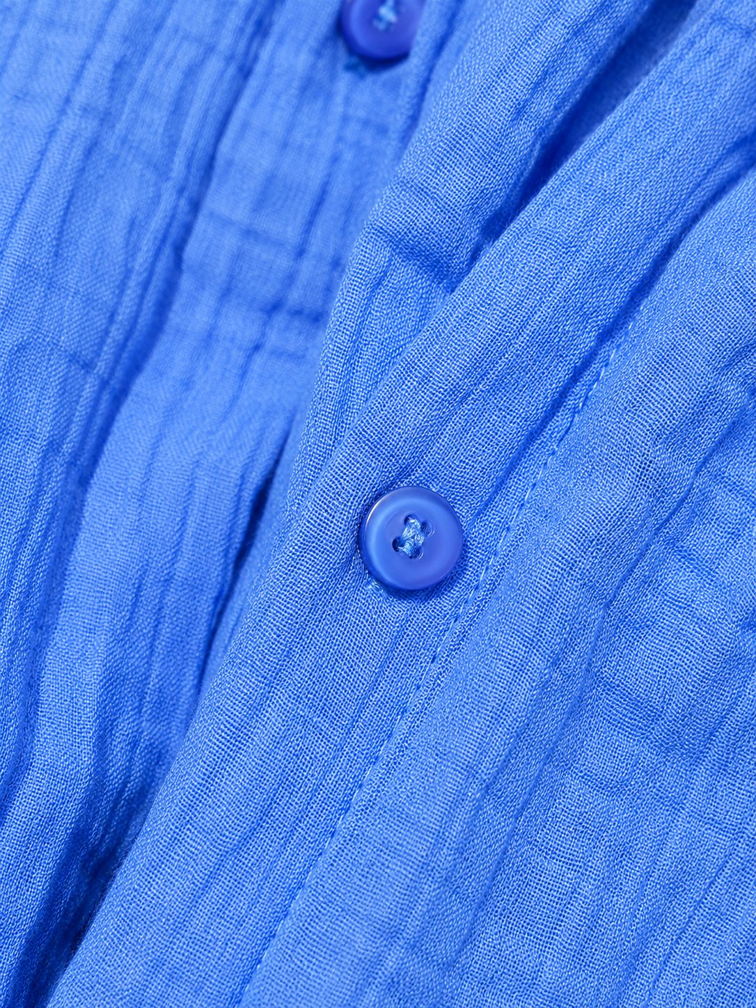 Women Blue Batwing Sleeve Shirt