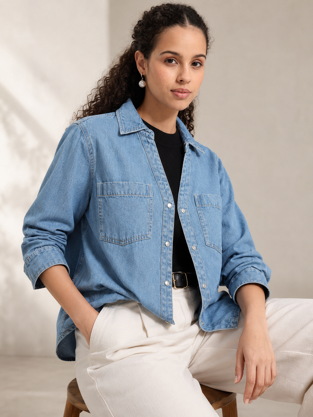 Women Oversized Denim Jacket