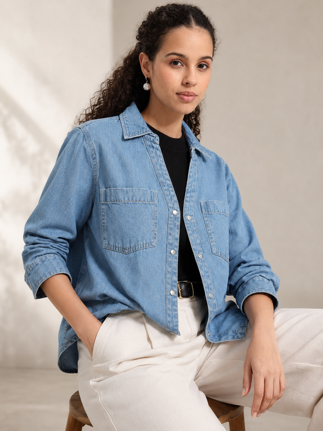 Women Oversized Denim Jacket