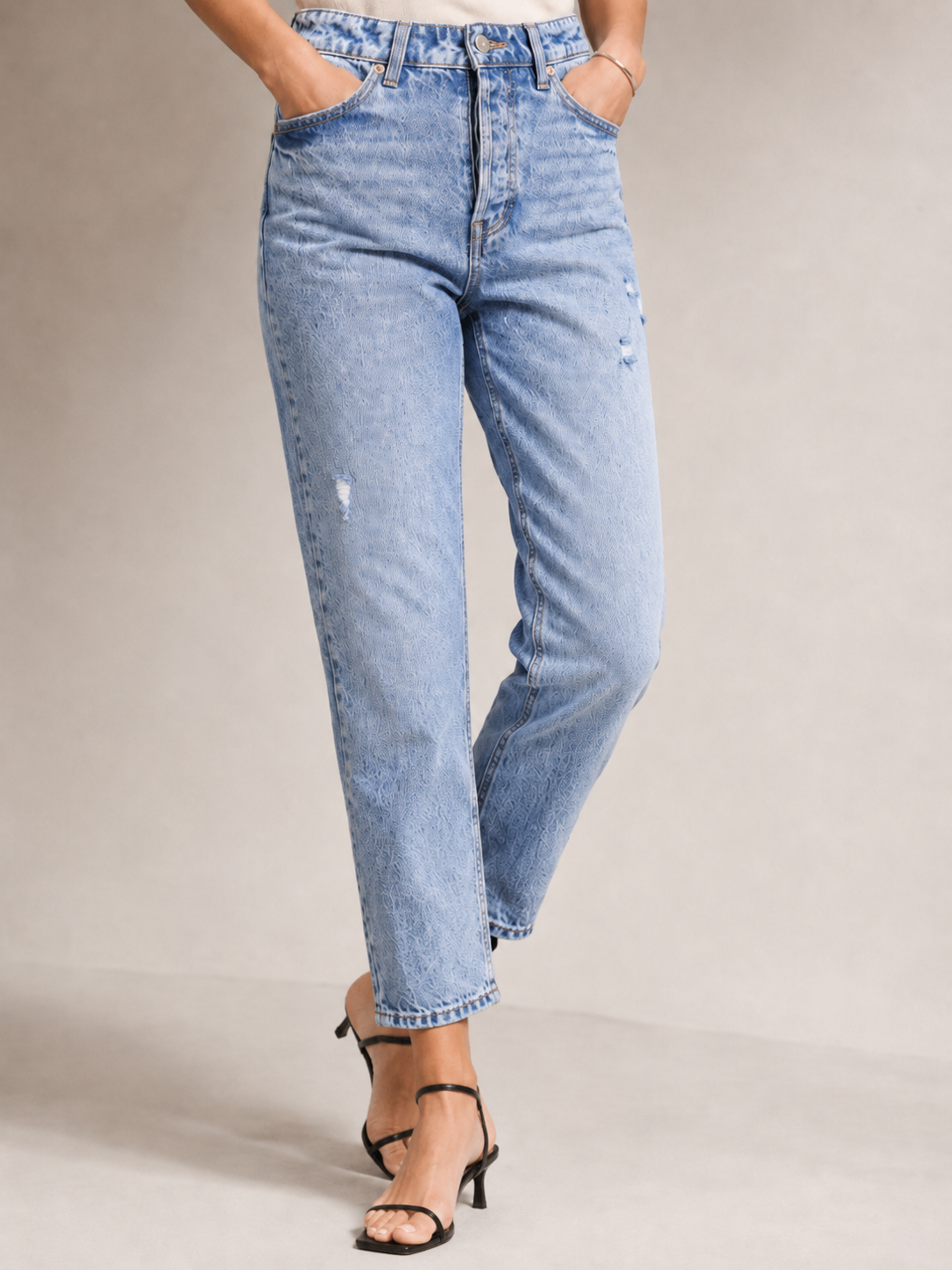 Women Light Blue Slim Fit Denims