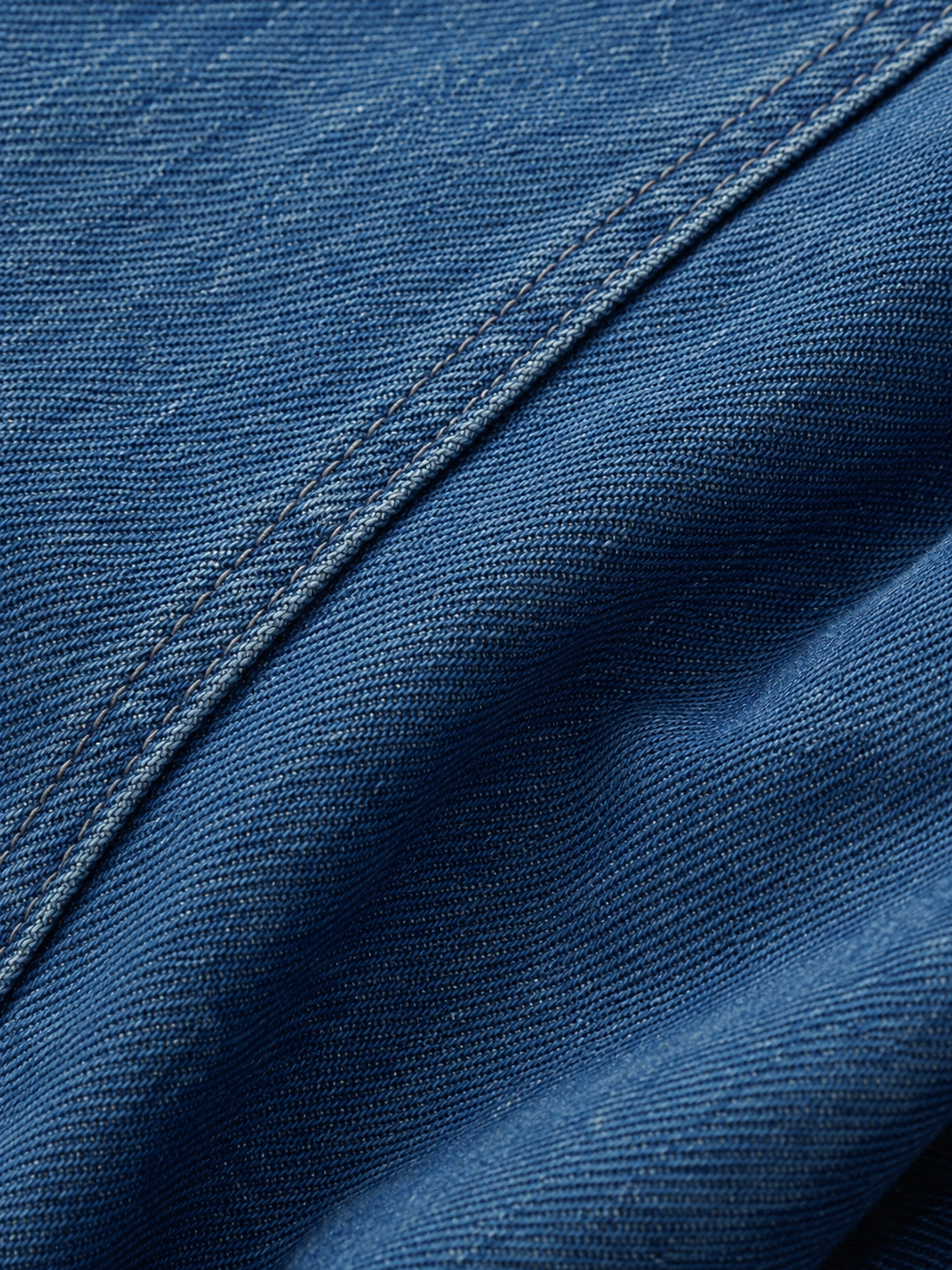 Women Indigo Denim Puff Sleeve Jacket