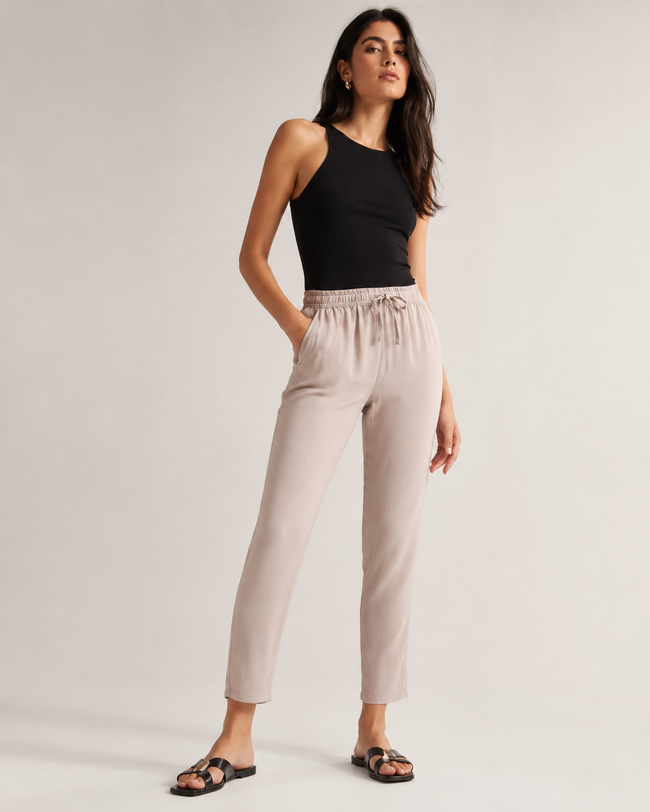Women Beige Straight fit pants