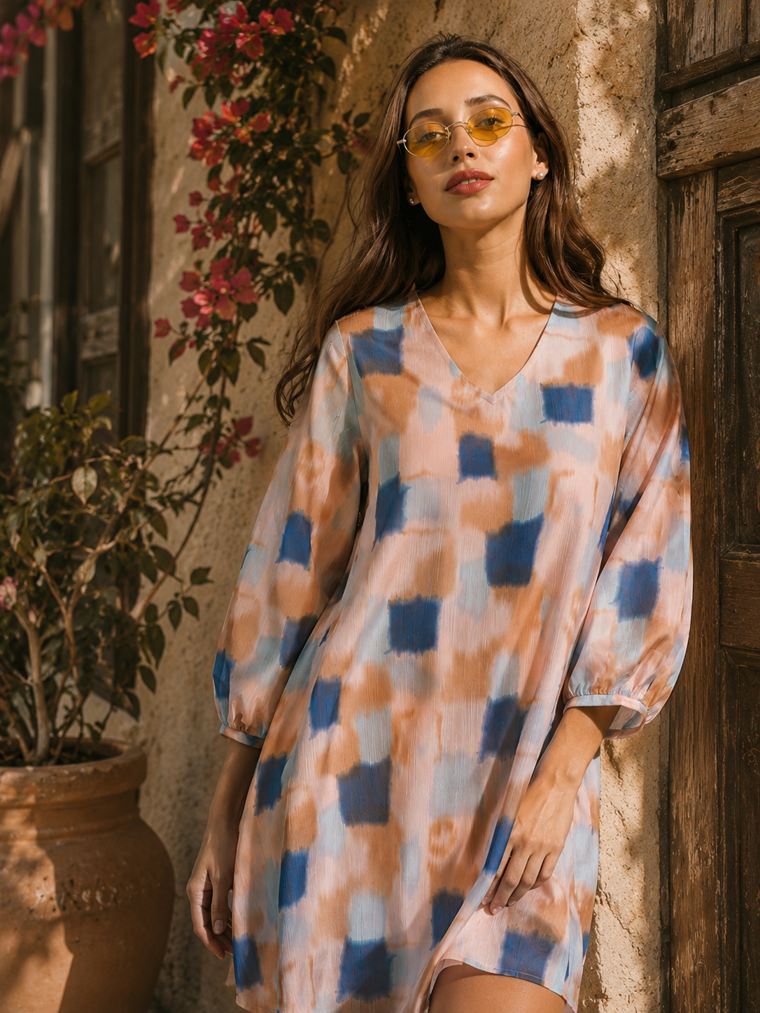 Women Abstract Printed Dress