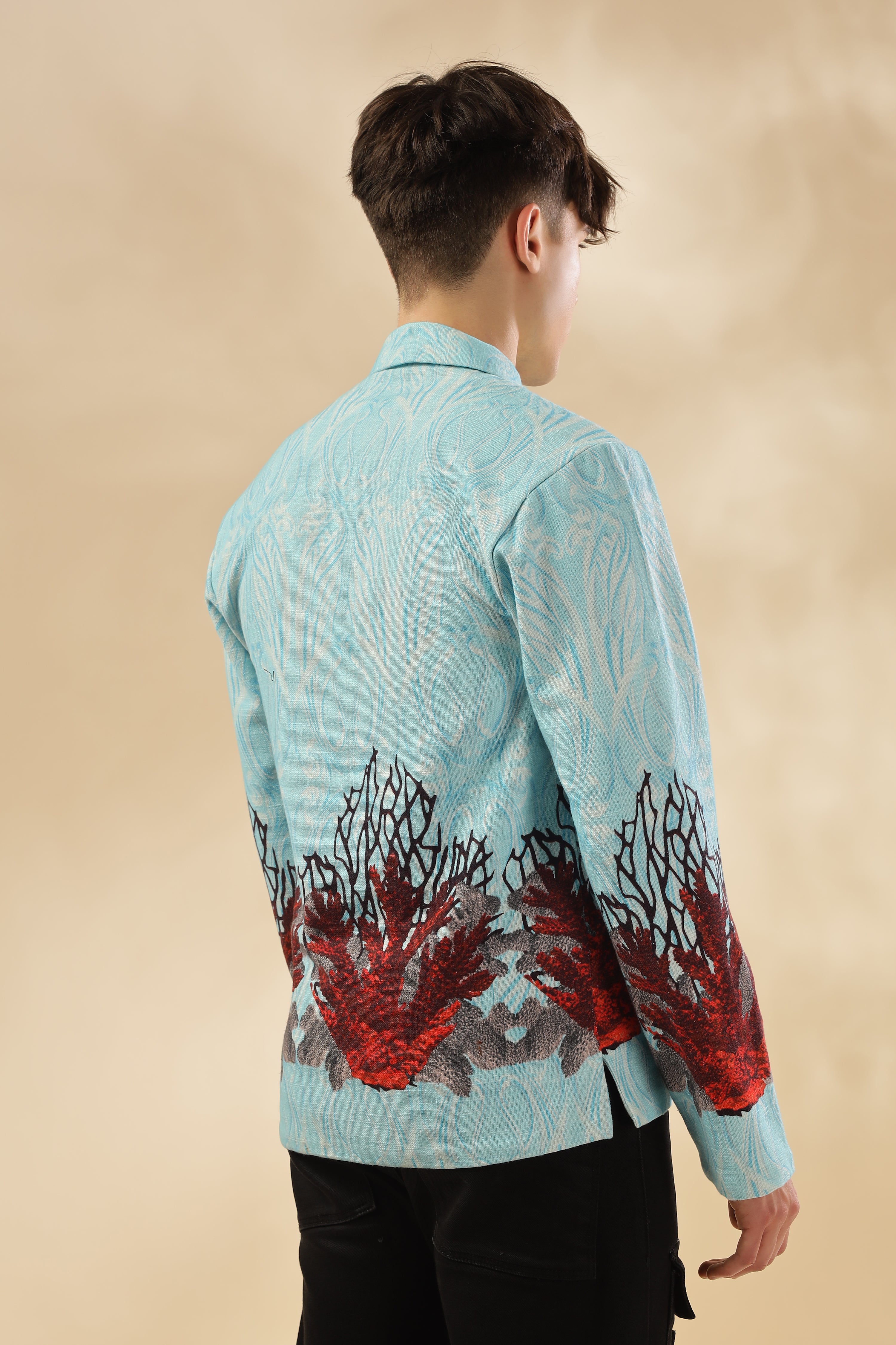 Men 100% Hemp Ocean Bloom Jacket