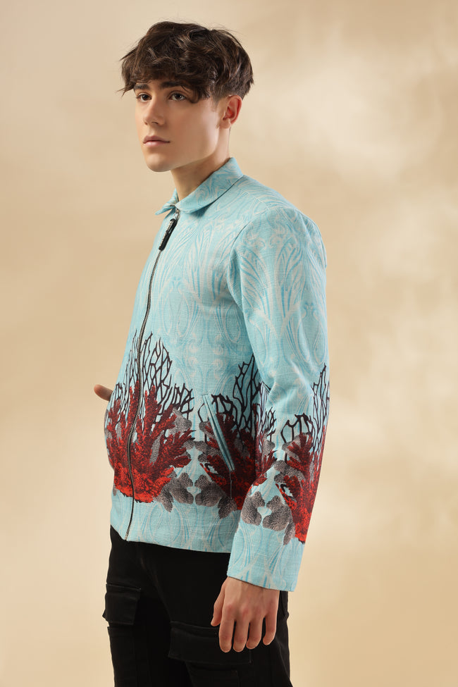 Men 100% Hemp Ocean Bloom Jacket