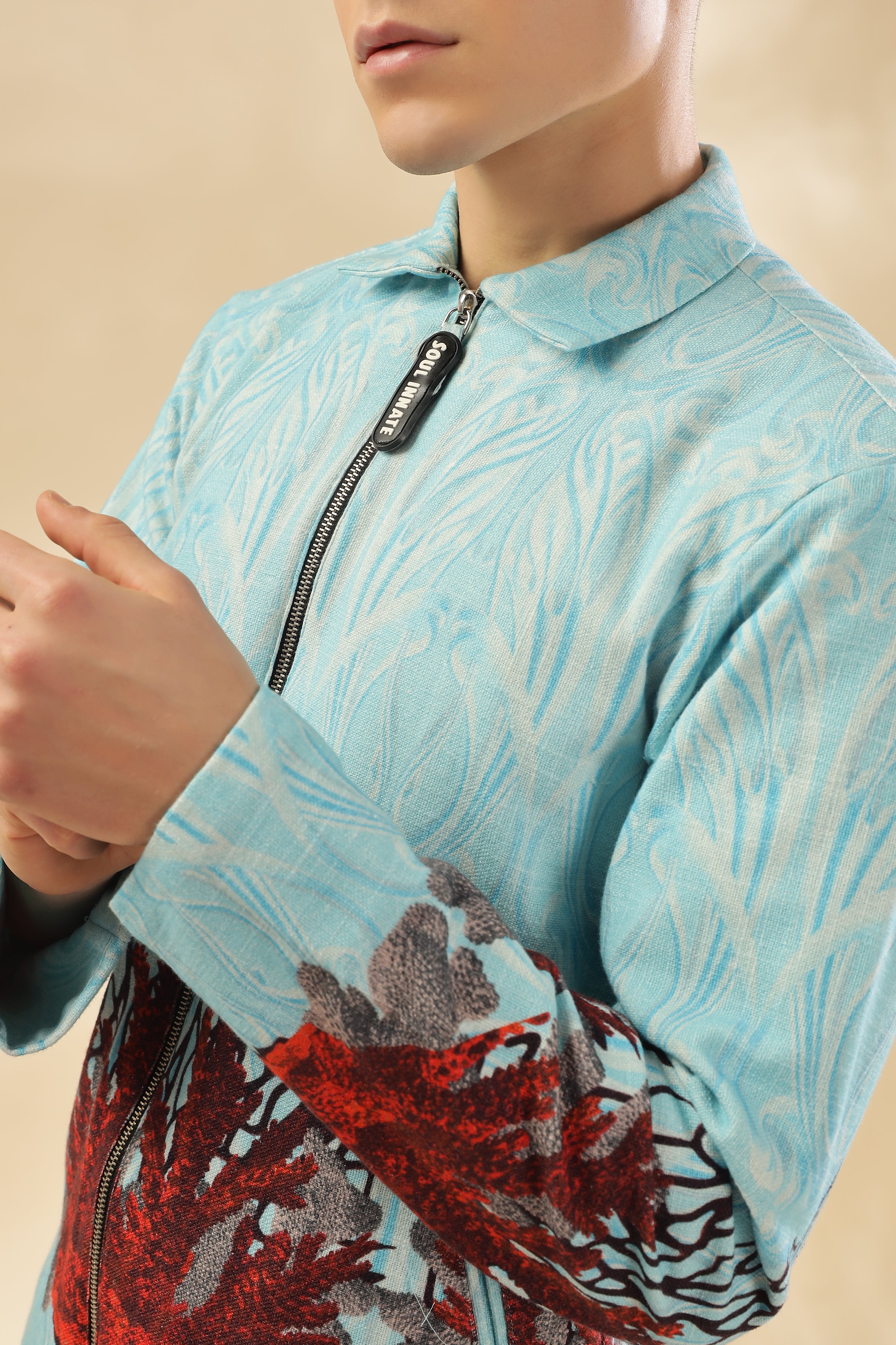 Men 100% Hemp Ocean Bloom Jacket