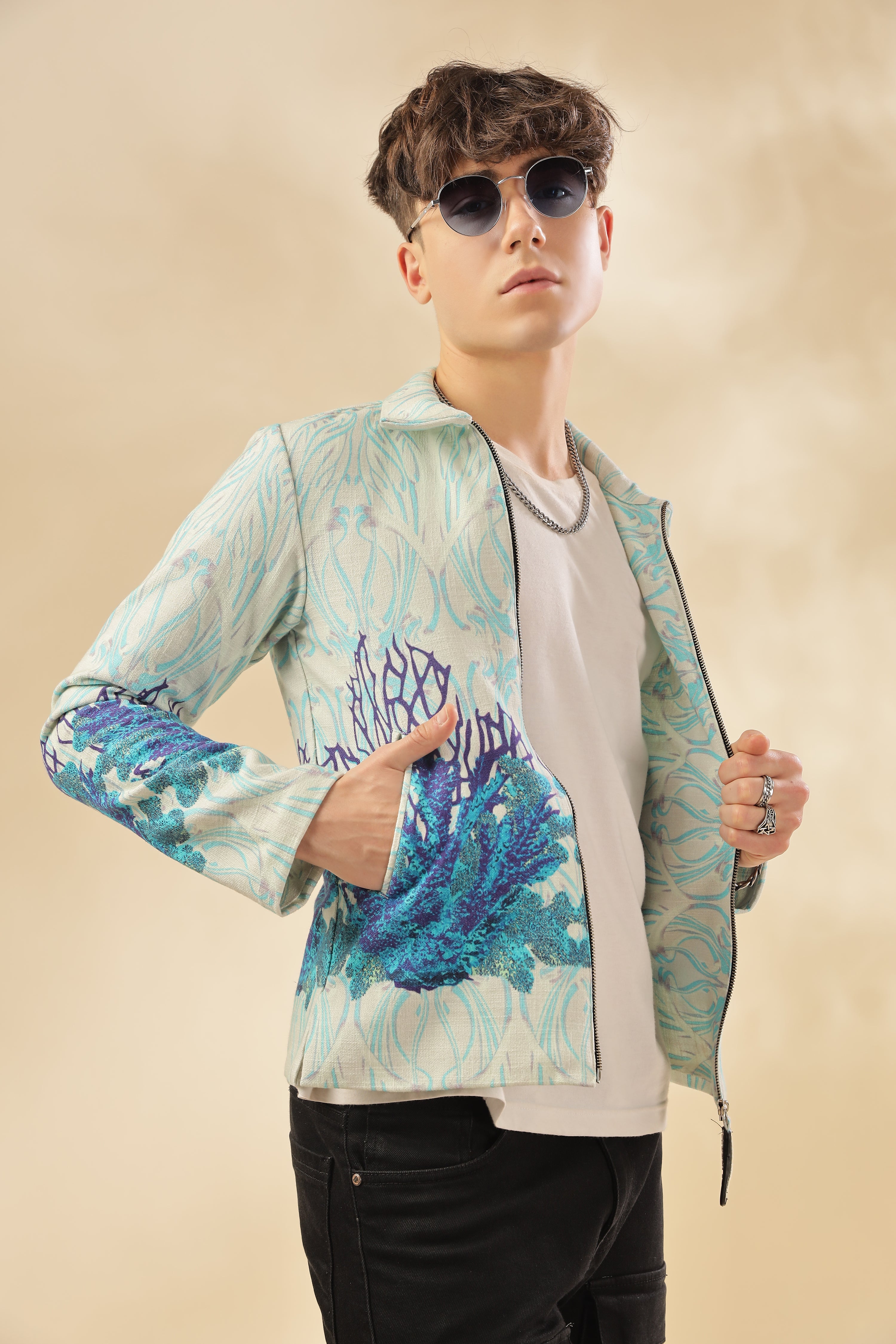 Men 100% Hemp Pearl Garden Jacket