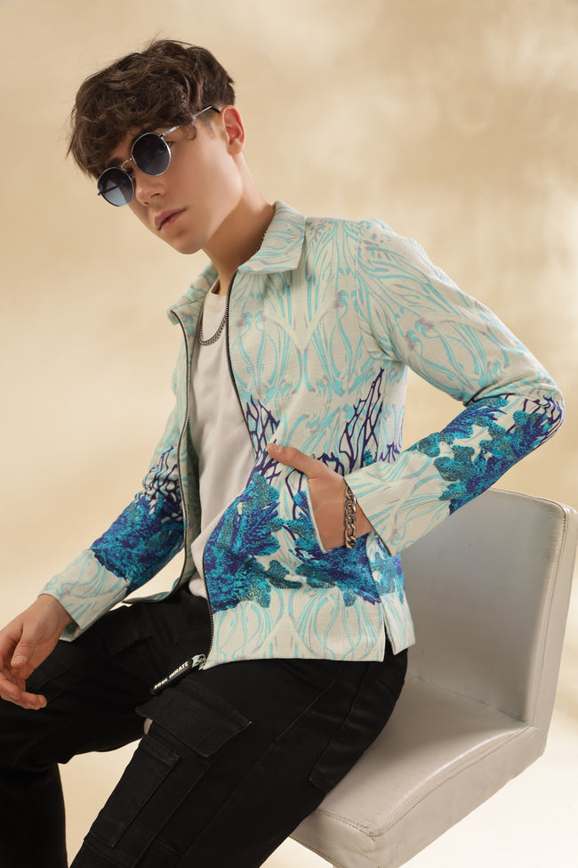 Men 100% Hemp Pearl Garden Jacket