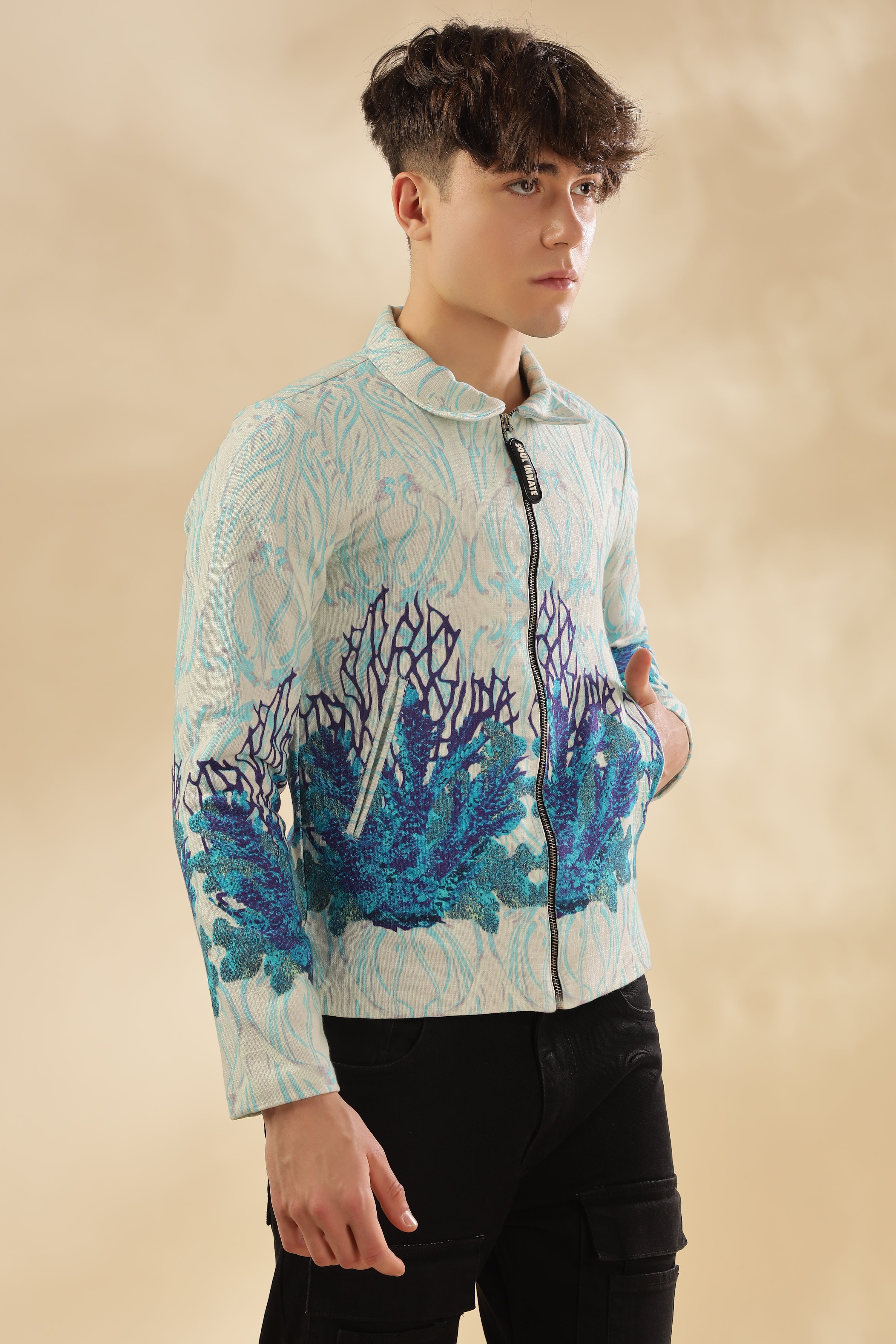 Men 100% Hemp Pearl Garden Jacket