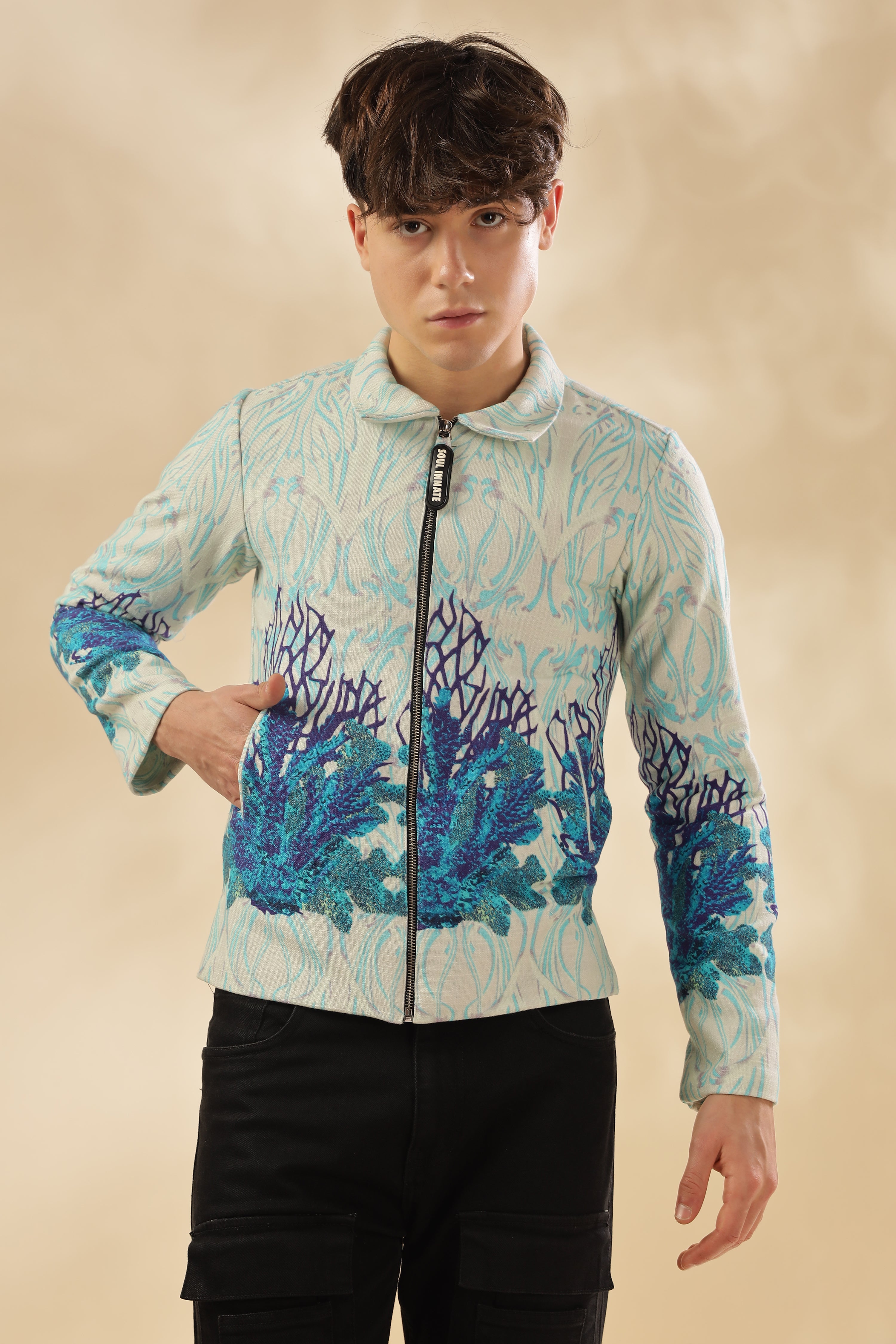 Men 100% Hemp Pearl Garden Jacket