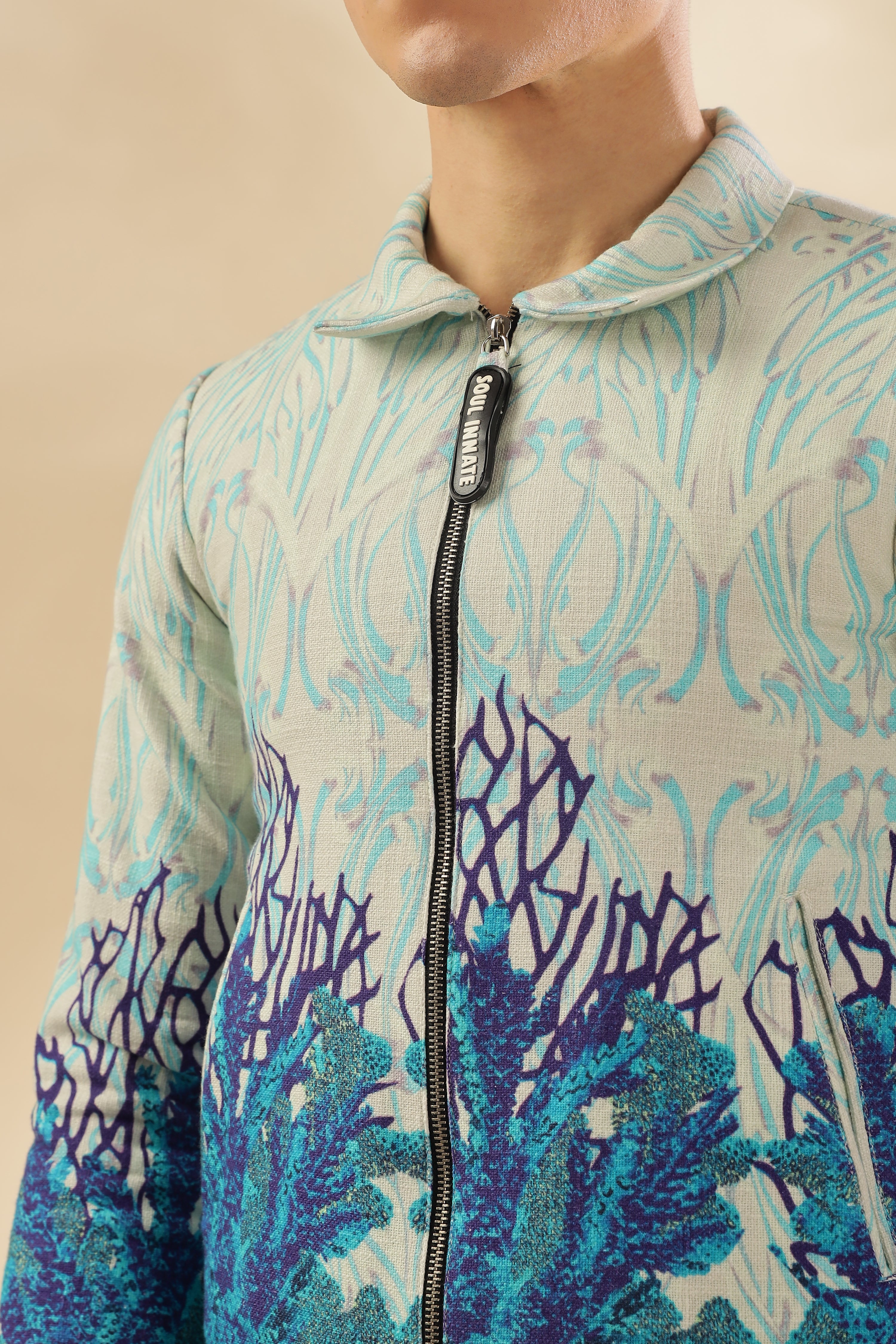 Men 100% Hemp Pearl Garden Jacket