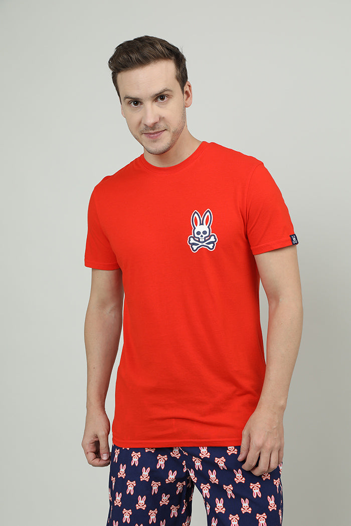 Red Regular Fit Round Neck T shirt