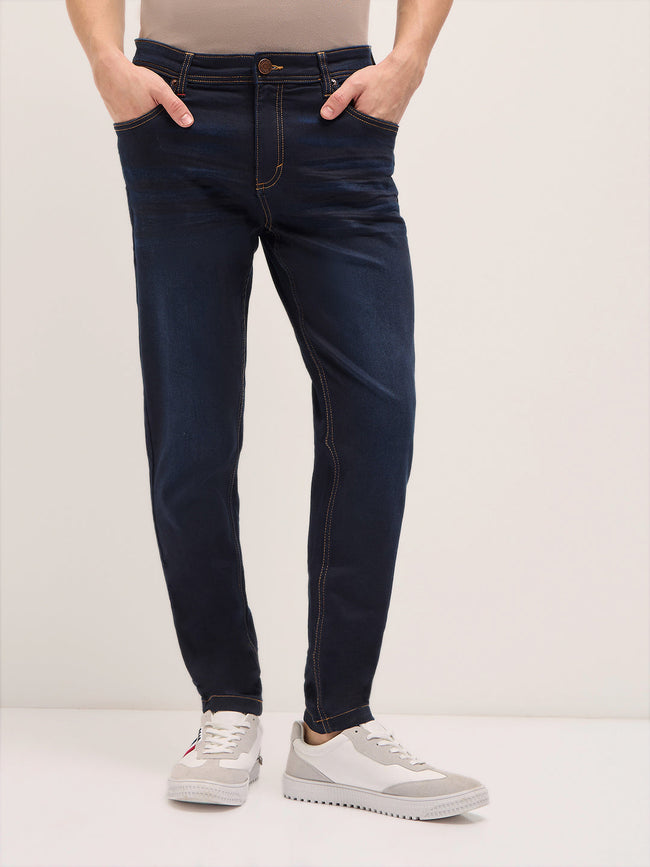 Men Blue Mid Fade Jeans