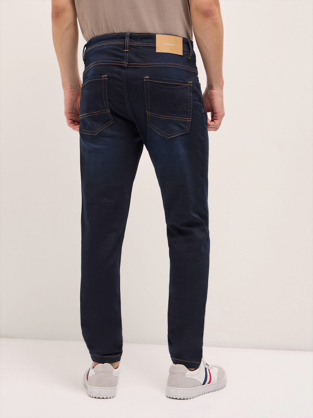 Men Blue Mid Fade Jeans