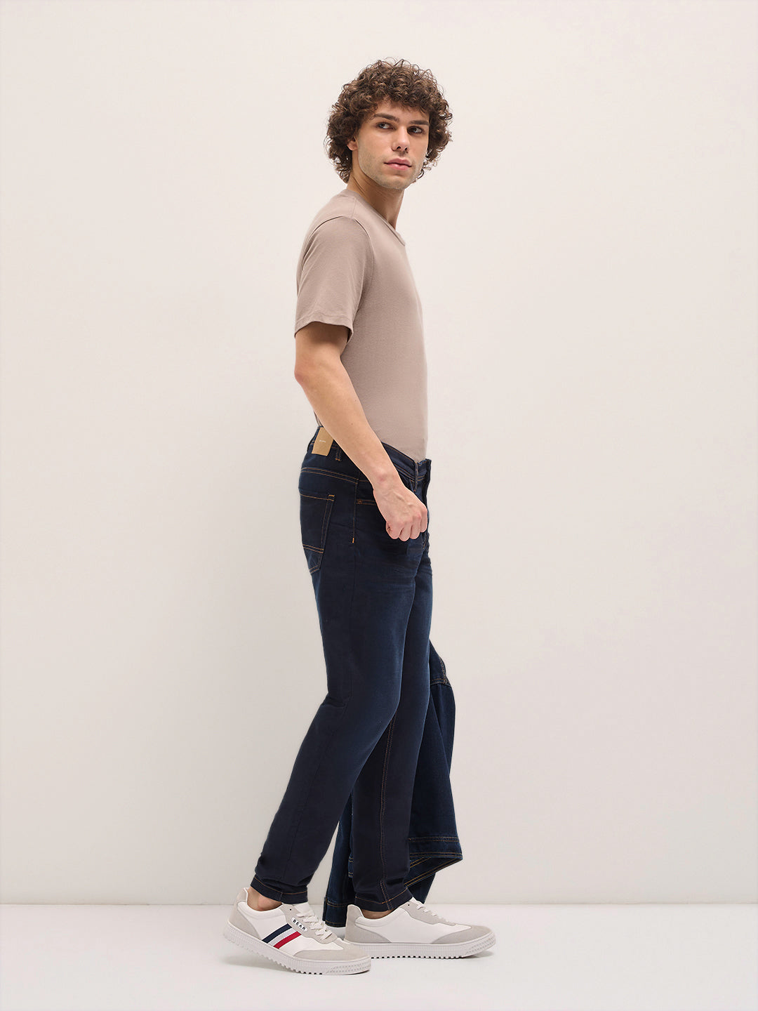 Men Blue Mid Fade Jeans