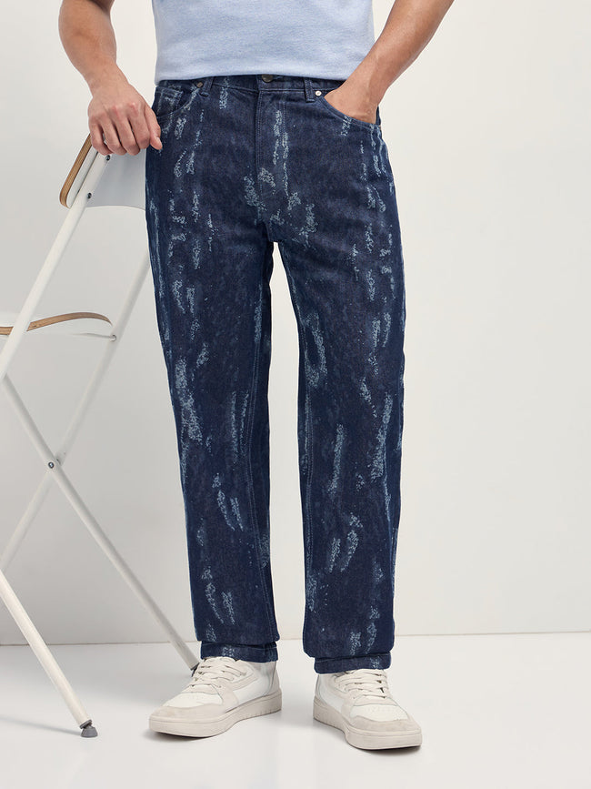 Men Blue Straight Fit Jeans