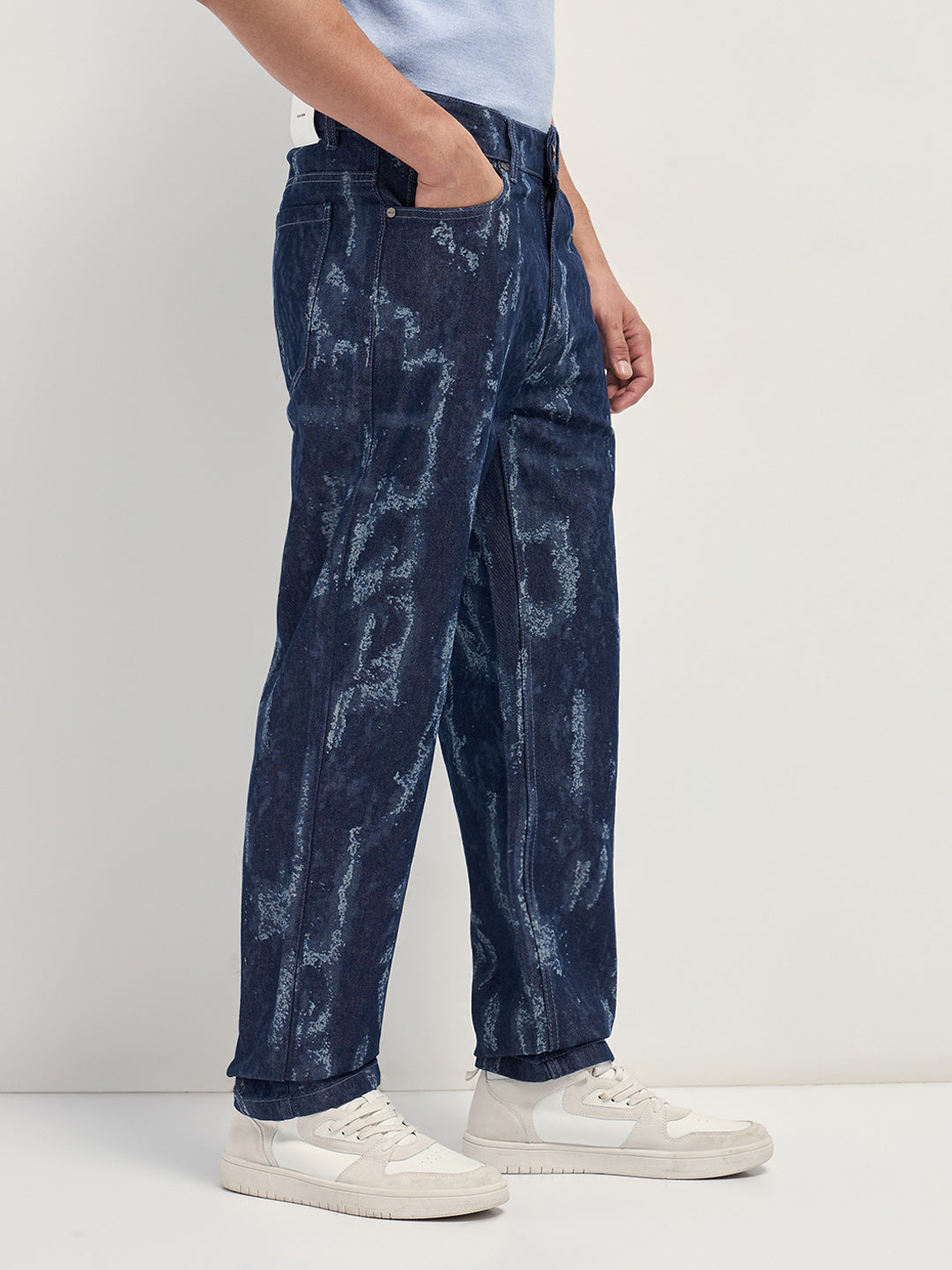 Men Blue Straight Fit Jeans