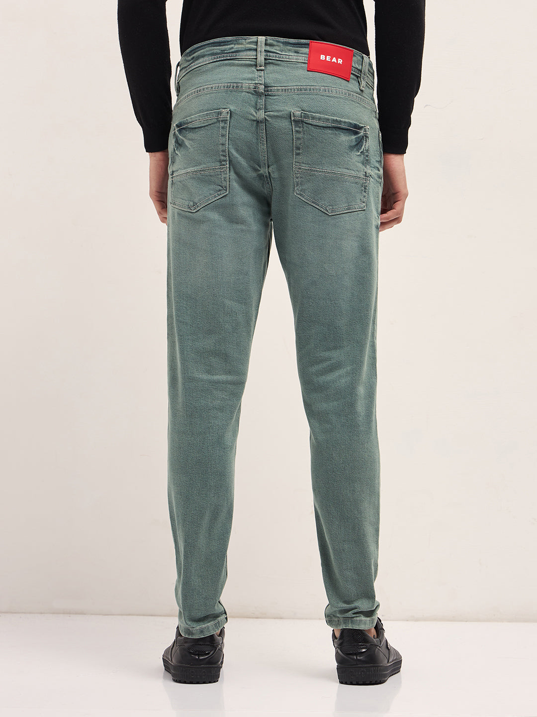 Men Stylish Olive Jeans