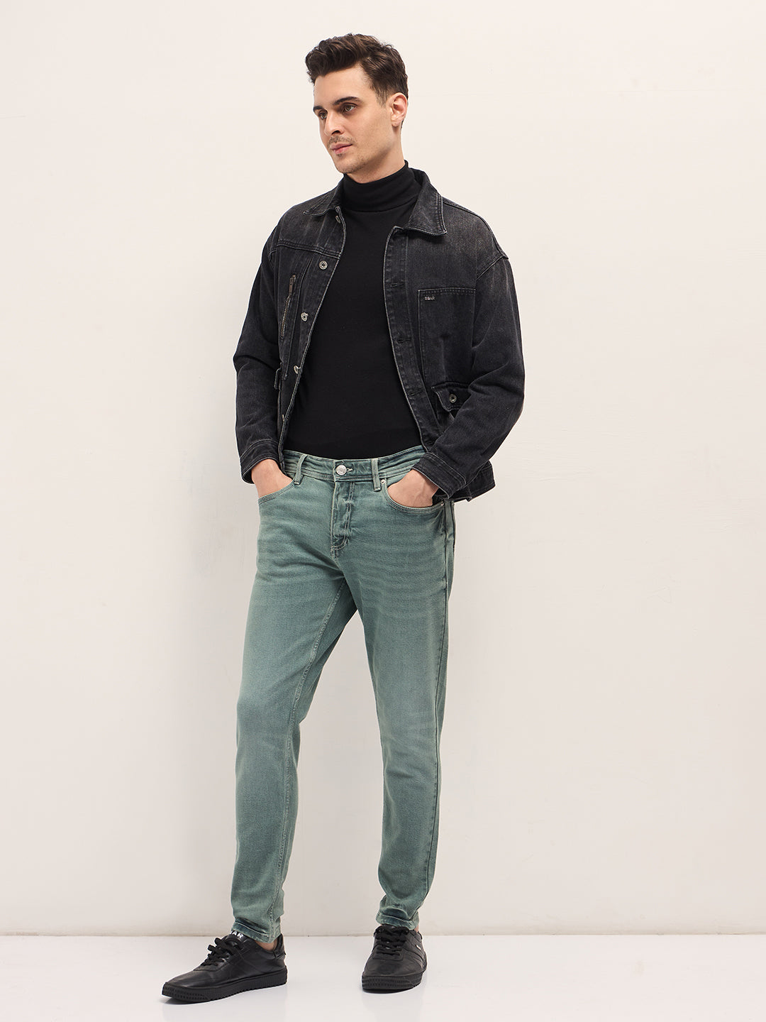 Men Stylish Olive Jeans