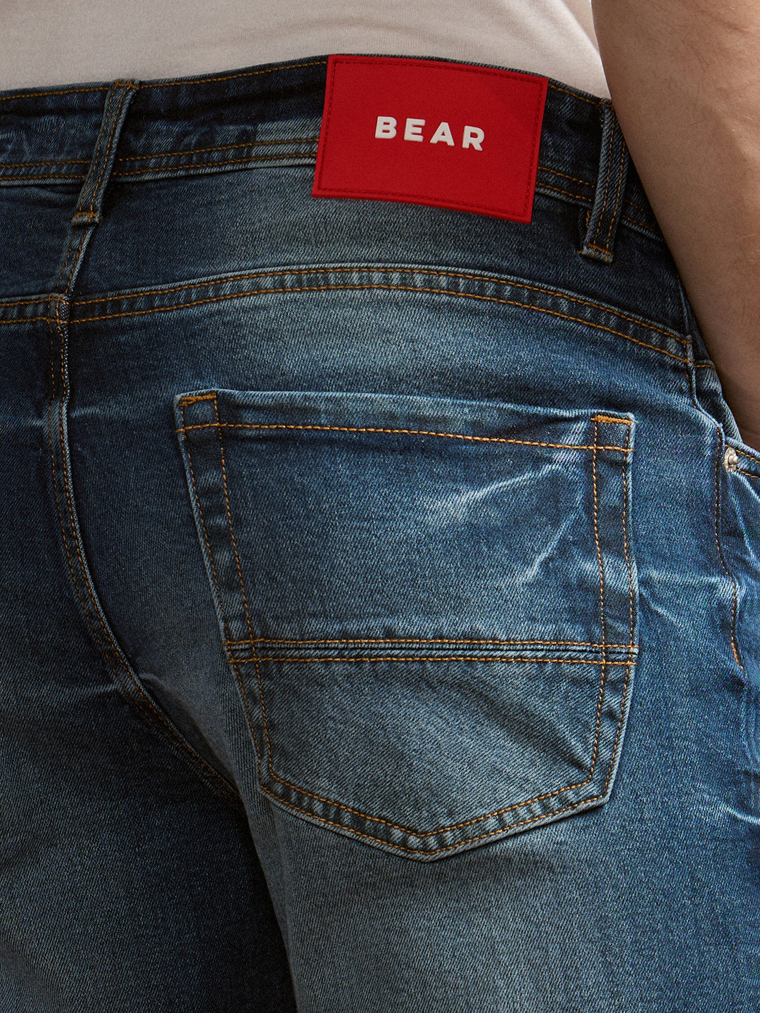 Men Blue Mid-Rise Slim Fit Jeans